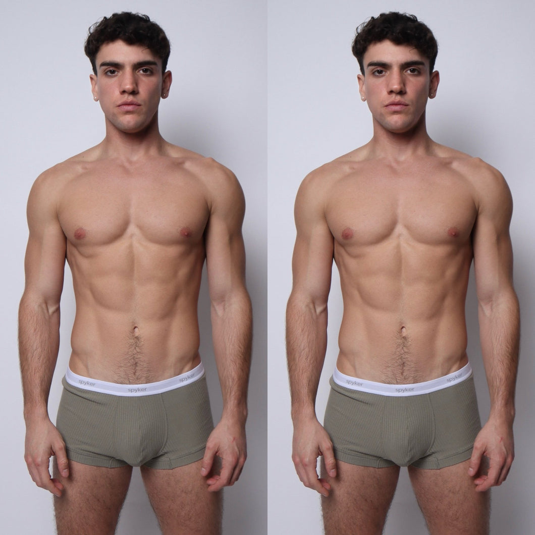 2 pack boxer sage - spyker studio
